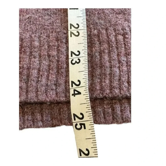 Altar’d State Size S/M Small Medium Heather Purple Cowl Neck Comfy Sweater - Picture 6 of 7